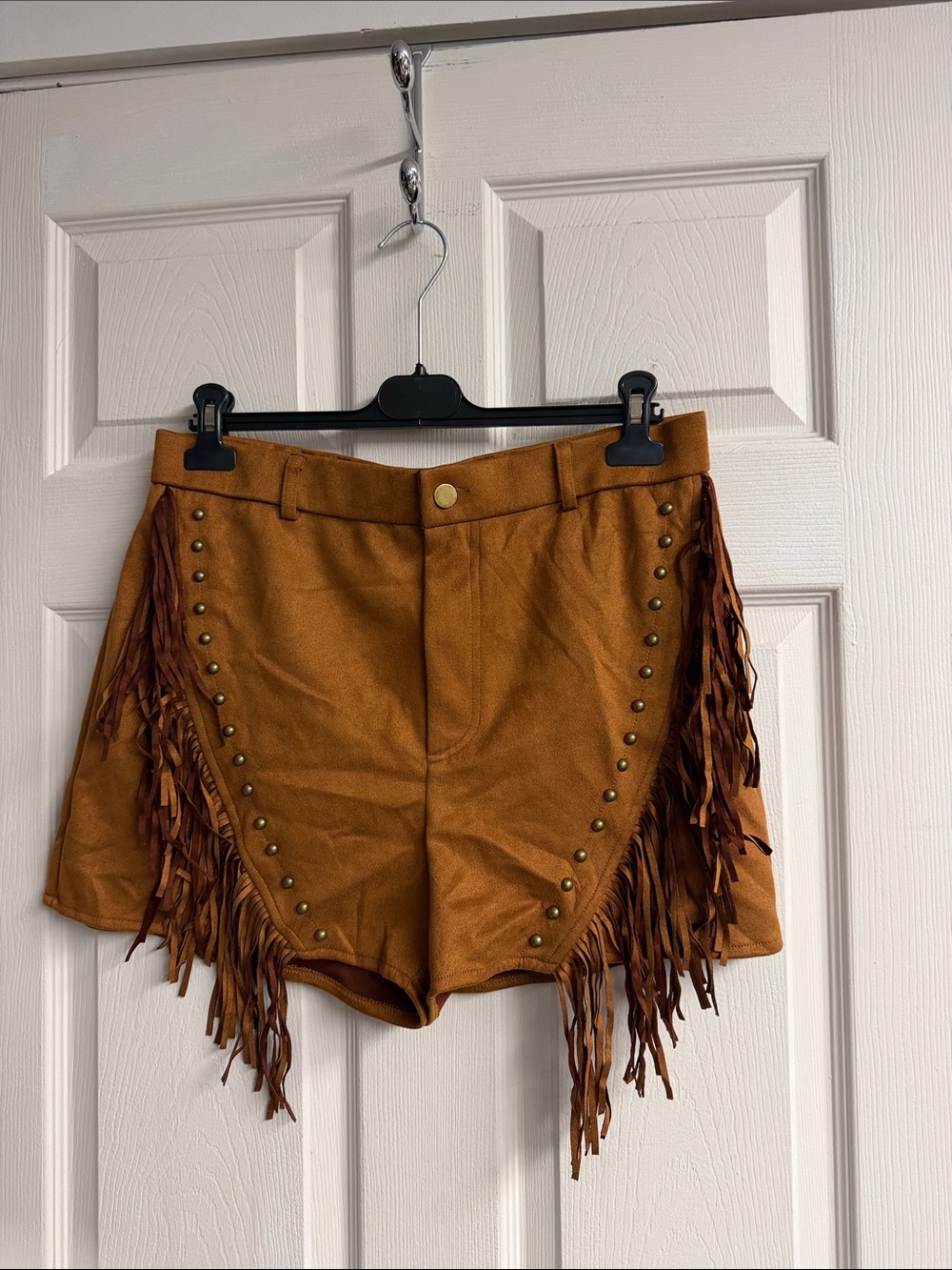 Ifane Fringed leather shorts - Picture 2 of 4